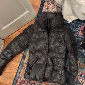 SAM. Women's Shiny Black Puffer Jacket